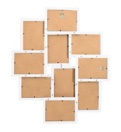 Collage de cadres photo pour photo de 10x(13x18 cm) Blanc MDF