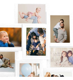 Collage de cadres photo pour photo de 10x(13x18 cm) Blanc MDF