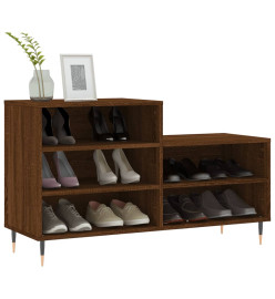 Armoire à chaussures Chêne marron 102x36x60cm Bois d'ingénierie