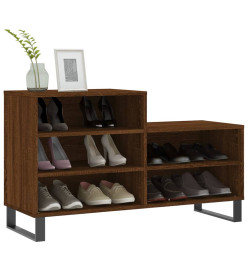 Armoire à chaussures Chêne marron 102x36x60cm Bois d'ingénierie