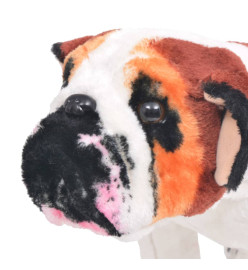 Jouet en peluche Chien de race Bulldog Marron et blanc XXL