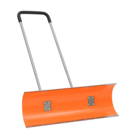 Pelle à neige avec poignée extensible orange 96cm lame en acier