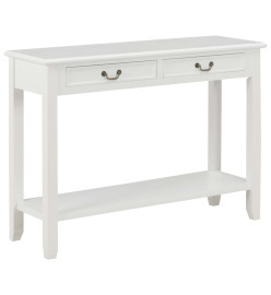 Table console Blanc 110x35x80 cm Bois