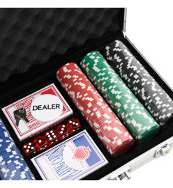 Jeu de jetons de poker 300 pcs 11,5 g