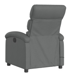 Fauteuil de massage inclinable Gris foncé Tissu