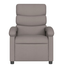 Fauteuil de massage inclinable Taupe Tissu