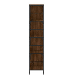 Bibliothèque chêne marron 78,5x33x153 cm bois d'ingénierie