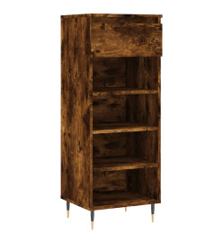 Armoire à chaussures Chêne fumé 40x36x105 cm Bois d'ingénierie