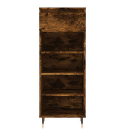 Armoire à chaussures Chêne fumé 40x36x105 cm Bois d'ingénierie