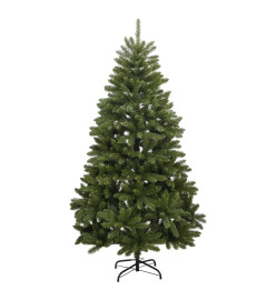 Sapin de Noël artificiel à charnières avec support vert 120 cm