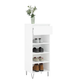 Armoire à chaussures Blanc 40x36x105 cm Bois d'ingénierie