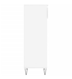 Armoire à chaussures Blanc brillant 40x36x105cm Bois ingénierie