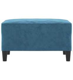 Repose-pied Bleu 70x55x41 cm Velours