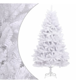 Sapin de Noël artificiel à charnières avec support blanc 270 cm