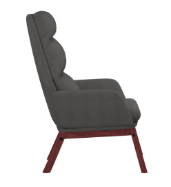 Chaise de relaxation Gris foncé Tissu