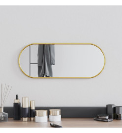 Miroir mural Doré 50x20 cm Ovale