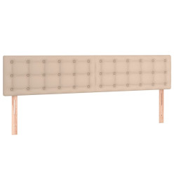 Tête de lit à LED Cappuccino 180x5x78/88 cm Similicuir