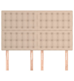 Têtes de lit 4 pcs Cappuccino 72x5x78/88 cm Similicuir