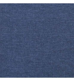 Cadre de lit avec tête de lit Bleu 160x200 cm Tissu