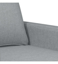 Canapé à 3 places Gris clair 180 cm Tissu