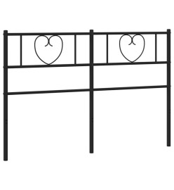 Tête de lit métal noir 150 cm