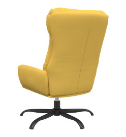 Chaise de relaxation Jaune moutarde Tissu