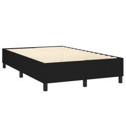 Lit à sommier tapissier avec matelas Noir 120x200 cm Tissu