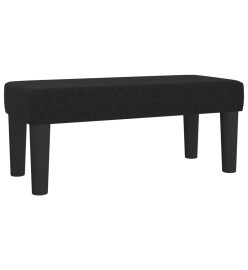 Lit à sommier tapissier avec matelas Noir 120x200 cm Tissu