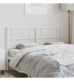 Tête de lit métal blanc 160 cm
