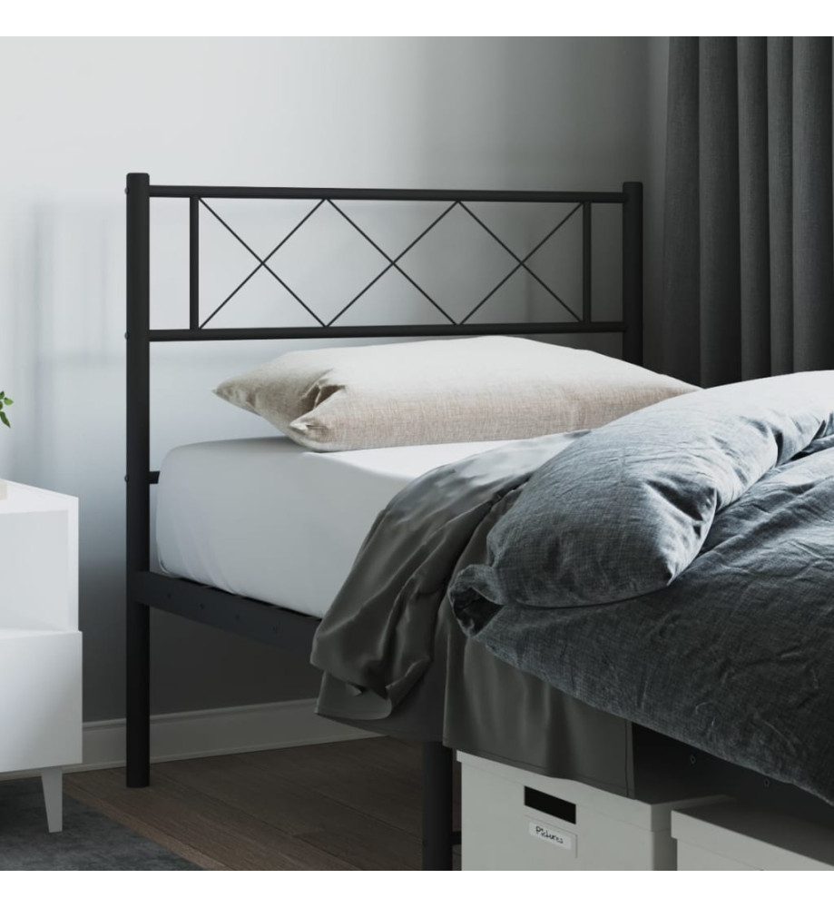 Tête de lit métal noir 75 cm Tête de lit métal noir 75 cm