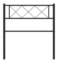 Tête de lit métal noir 75 cm