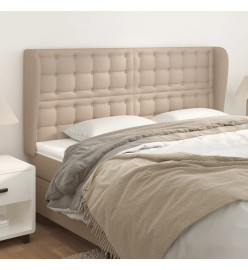 Tête de lit avec oreilles Cappuccino 163x23x118/128 cm