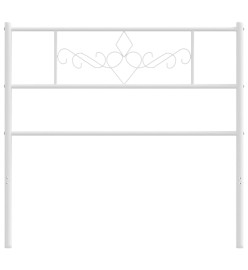Tête de lit métal blanc 100 cm