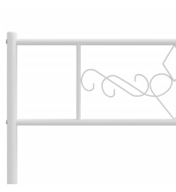 Tête de lit métal blanc 100 cm