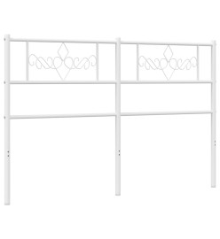 Tête de lit métal blanc 120 cm