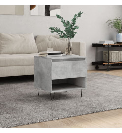 Table basse gris béton 50x46x50 cm bois d'ingénierie