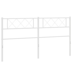 Tête de lit métal blanc 180 cm