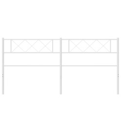 Tête de lit métal blanc 180 cm