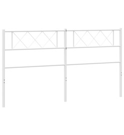 Tête de lit métal blanc 180 cm