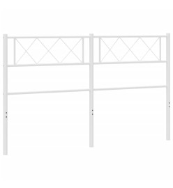 Tête de lit métal blanc 150 cm