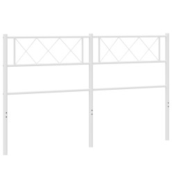 Tête de lit métal blanc 120 cm