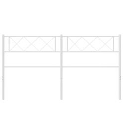 Tête de lit métal blanc 120 cm