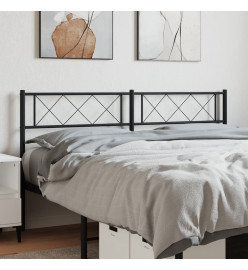 Tête de lit métal noir 120 cm