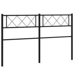 Tête de lit métal noir 120 cm