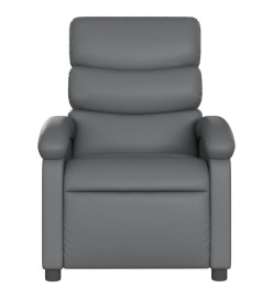 Fauteuil de massage inclinable Gris Similicuir