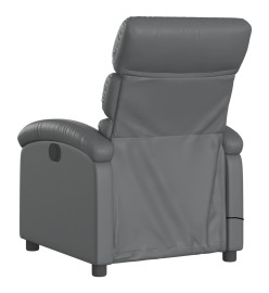 Fauteuil de massage inclinable Gris Similicuir