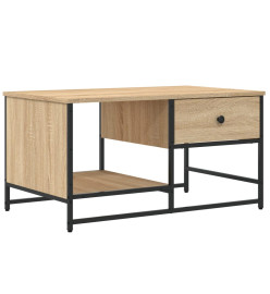 Table basse chêne sonoma 85,5x51x45 cm bois d'ingénierie