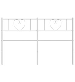 Tête de lit métal blanc 150 cm