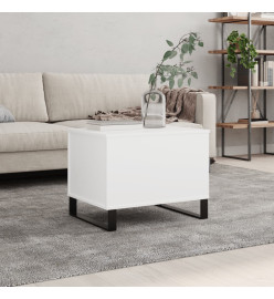 Table basse Blanc 60x44,5x45 cm Bois d'ingénierie