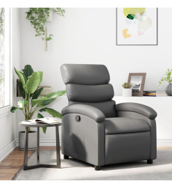 Fauteuil inclinable Gris Similicuir